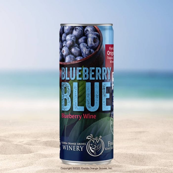 Photo of Blueberry Blue Slim Can