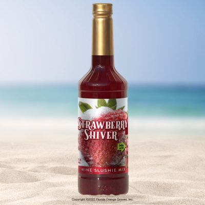 Photo of strawberry wine slushie bottle